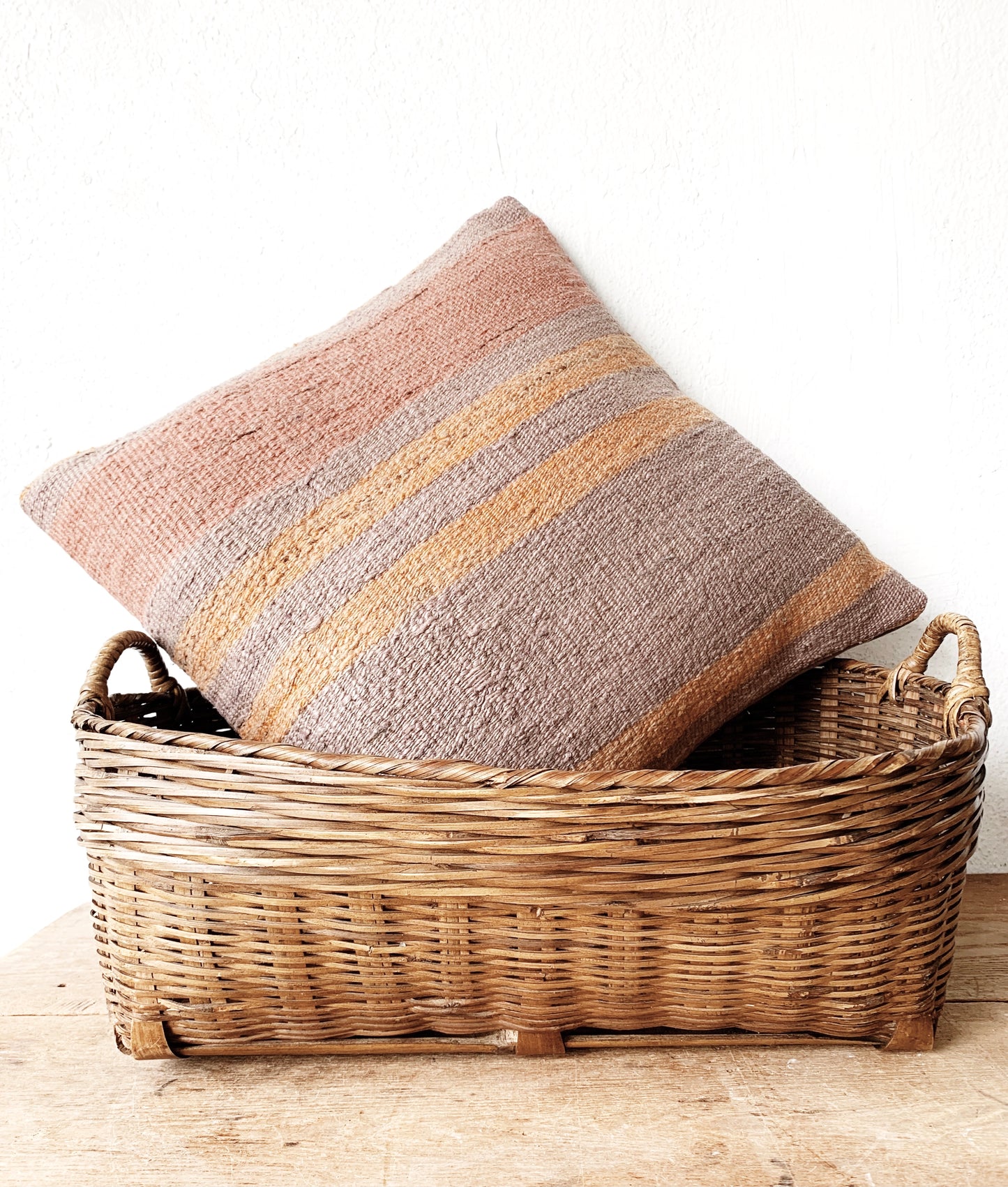 Vintage Shallow Basket