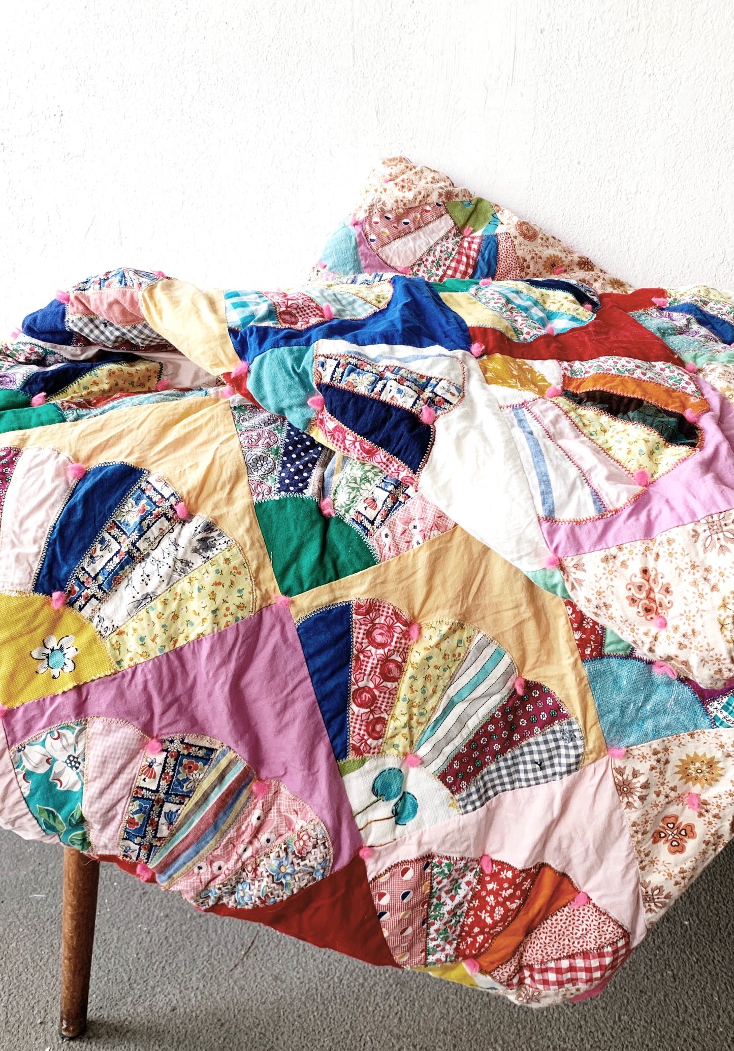 Vintage Cotton Patchwork Quilt