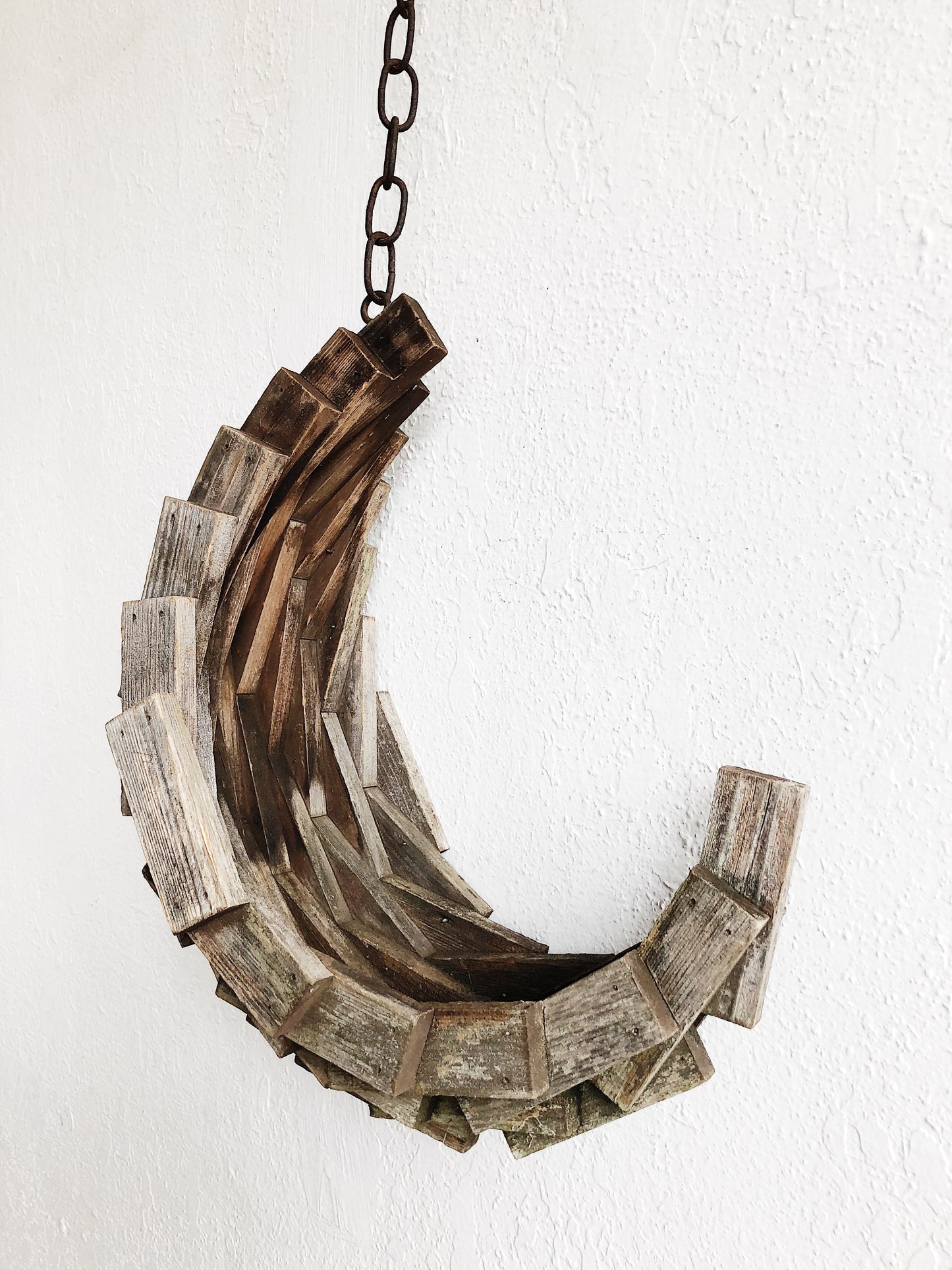 Tramp Art Half Moon Hanger