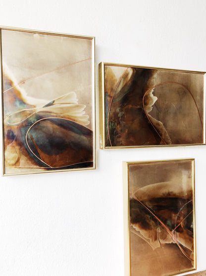 John West Etching Triptych ‘Oasis’