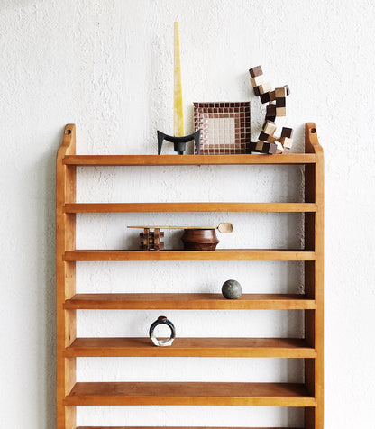 Vintage Wood Apothecary Shelf