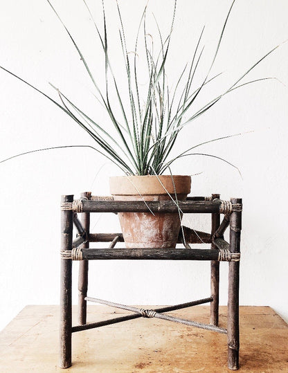 Vintage Bamboo Floor Planter