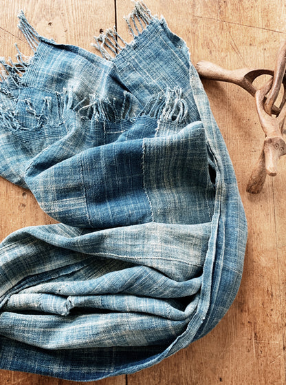 Vintage Indigo Mud Cloth