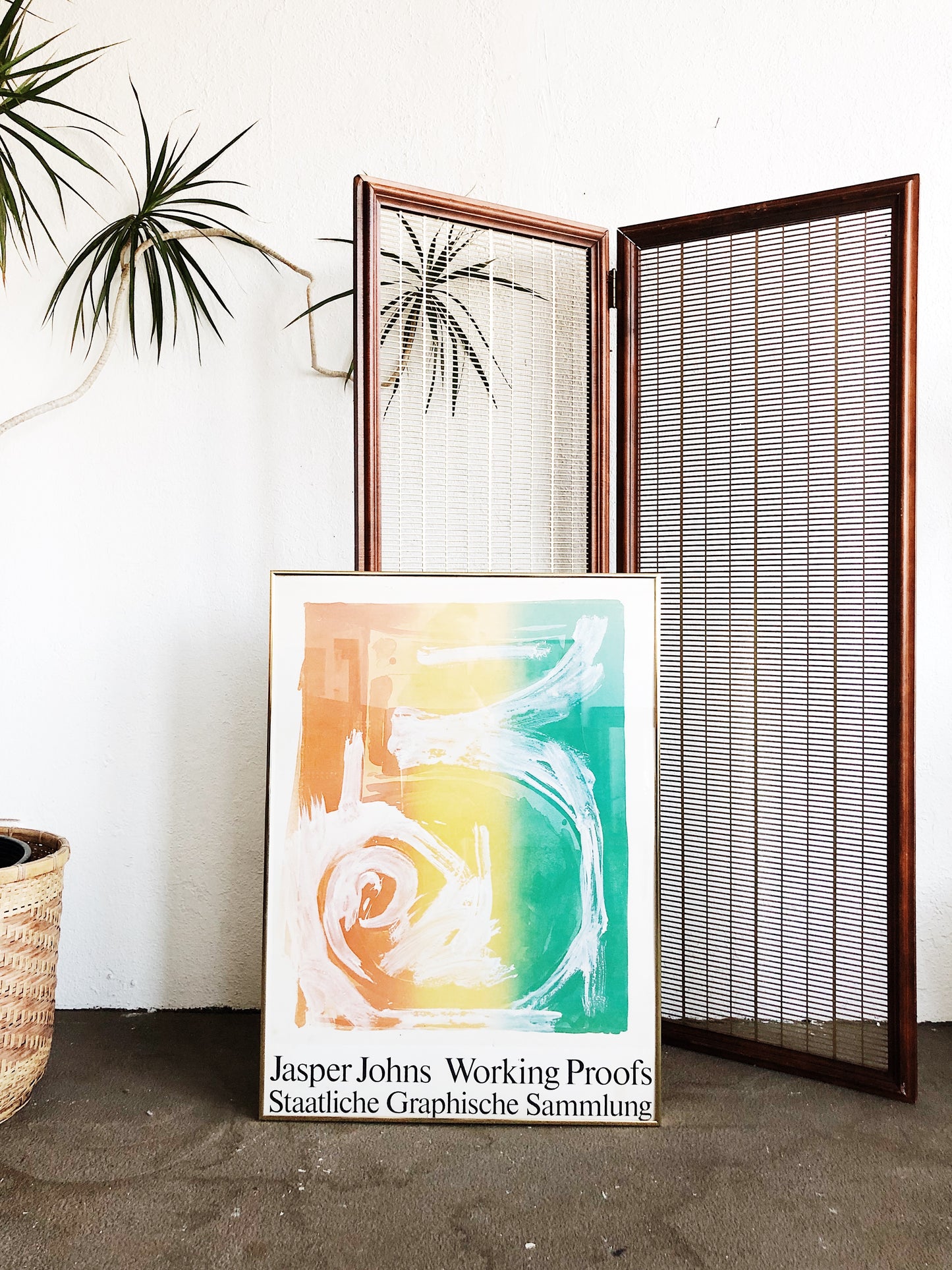Mid Century Folding Screen