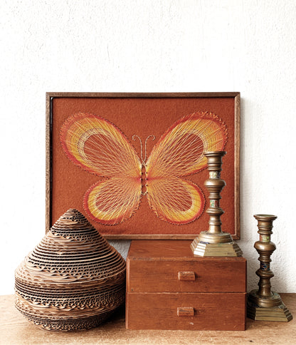 Vintage Butterfly String Art