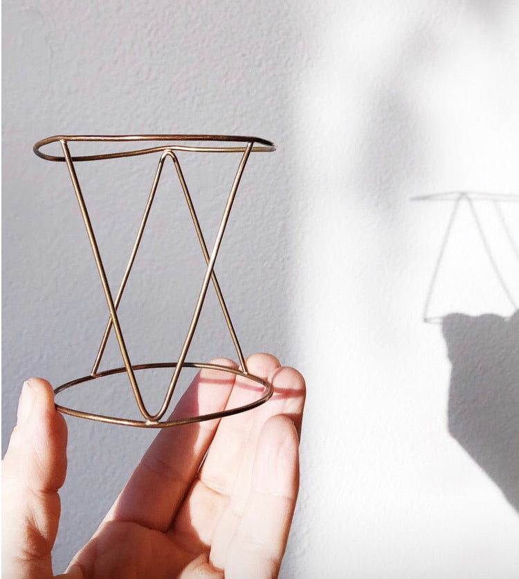 Handmade Geometric Brass Cuff