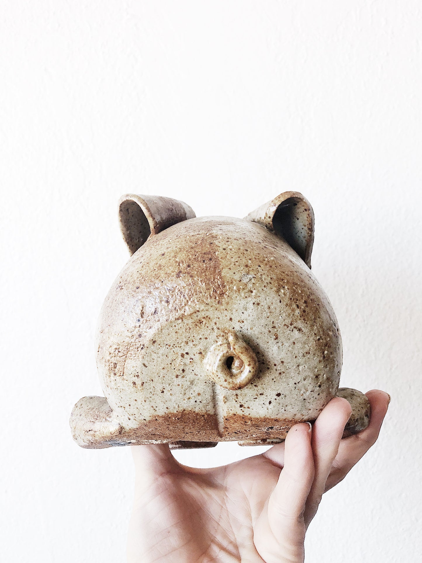 Vintage Stoneware Piggy Bank