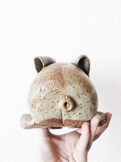 Vintage Stoneware Piggy Bank