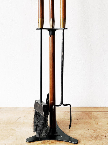 MCM Fireplace Tool Set