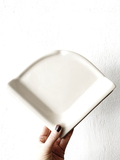 White Ceramic Book End