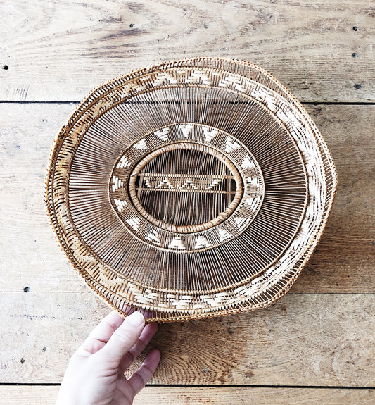 Vintage Openwork Basket