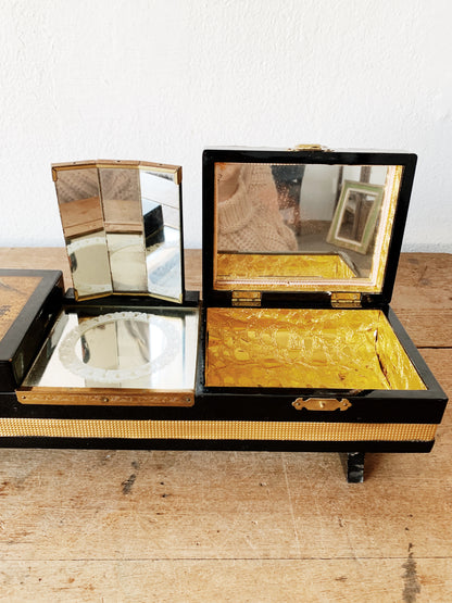Antique Lacquered Music Box