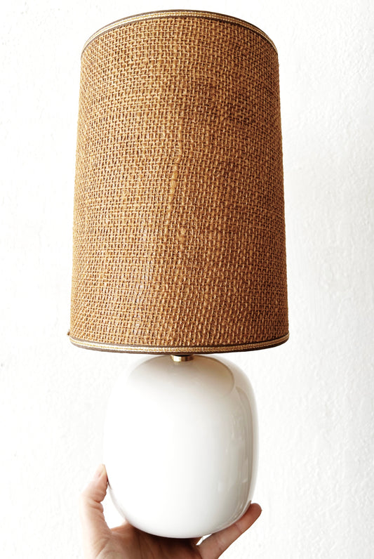 Vintage Ceramic Lamp with Shade