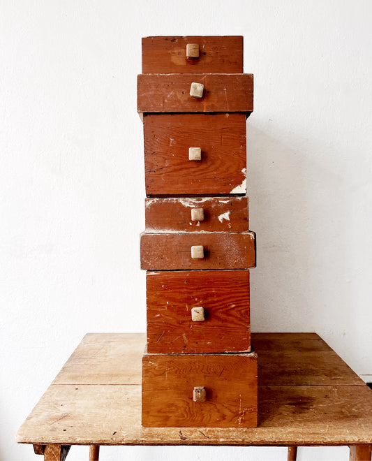 Vintage Workbench Drawers