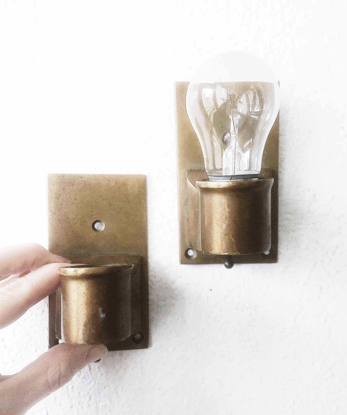 Vintage 1930s Brass Marine Sconce