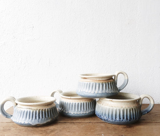 Set of Large Handmade Soup Bowls