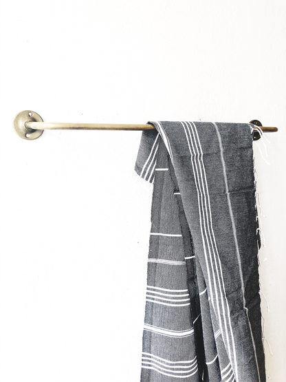 Vintage Brass Hanging Rod