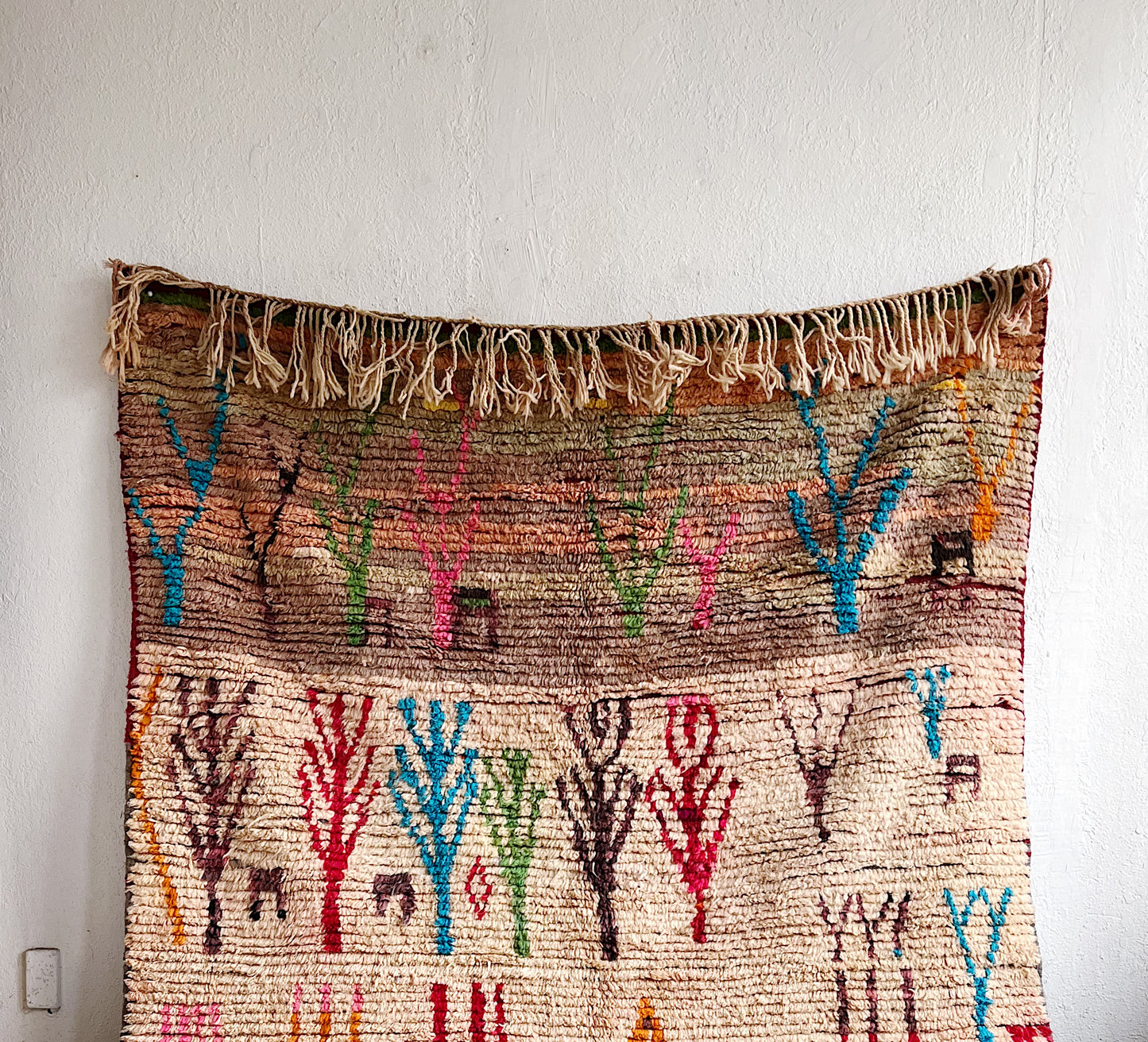 Large Vintage Moroccan Wool Rug