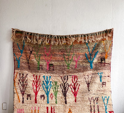 Large Vintage Moroccan Wool Rug