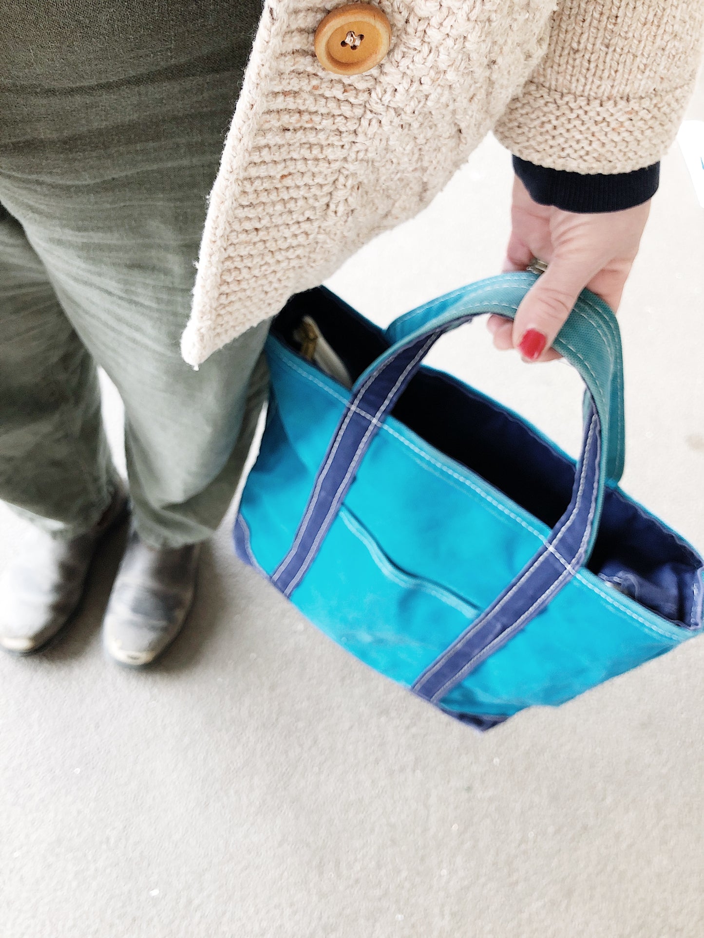 Vintage LL Bean Canvas Tote