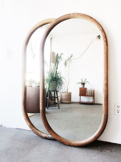 Large Vintage Oval Mirror