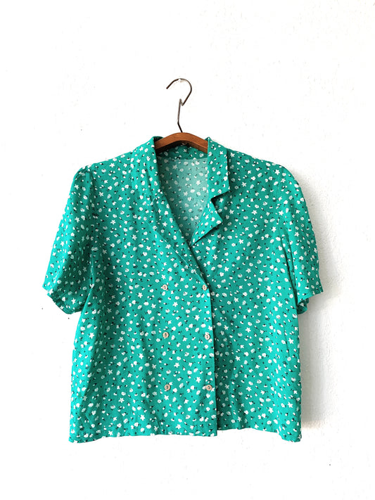 Vintage Floral Blouse