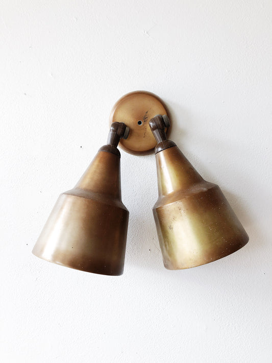 Vintage Goldtone Ceiling Light