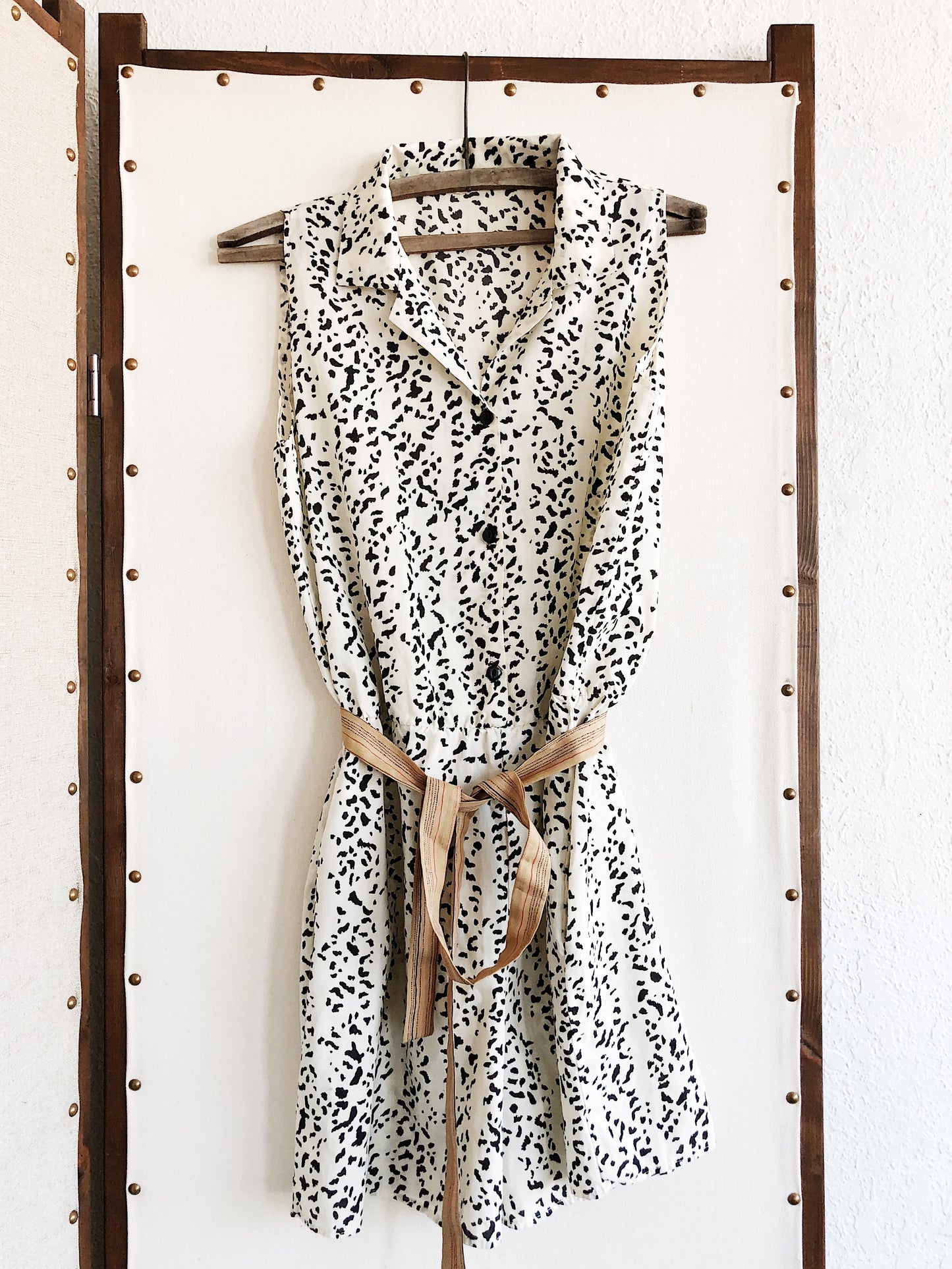 Vintage Animal Print Romper