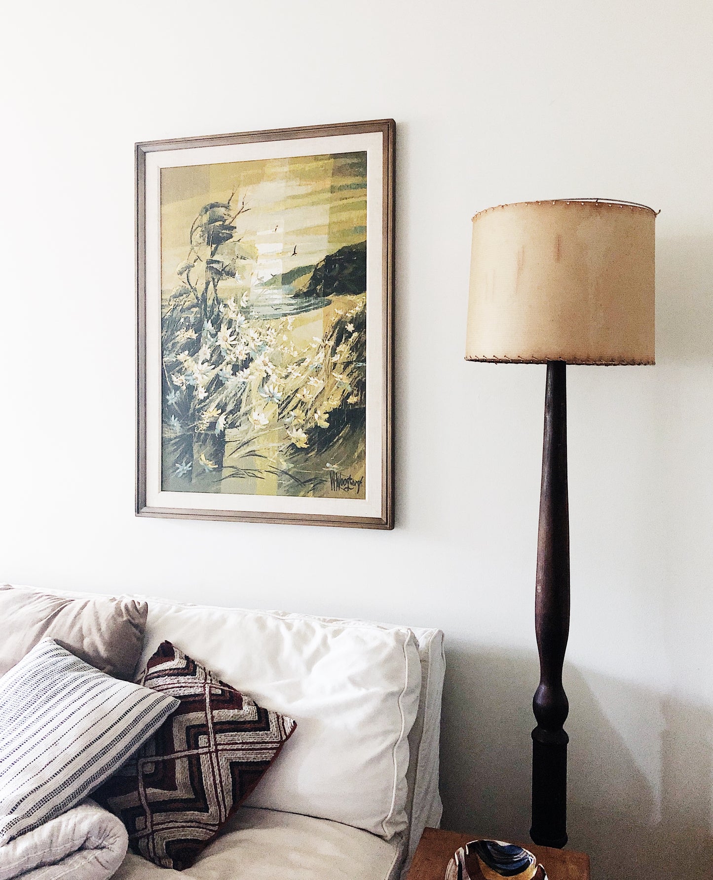 Large Vintage Original Woodward Landscape