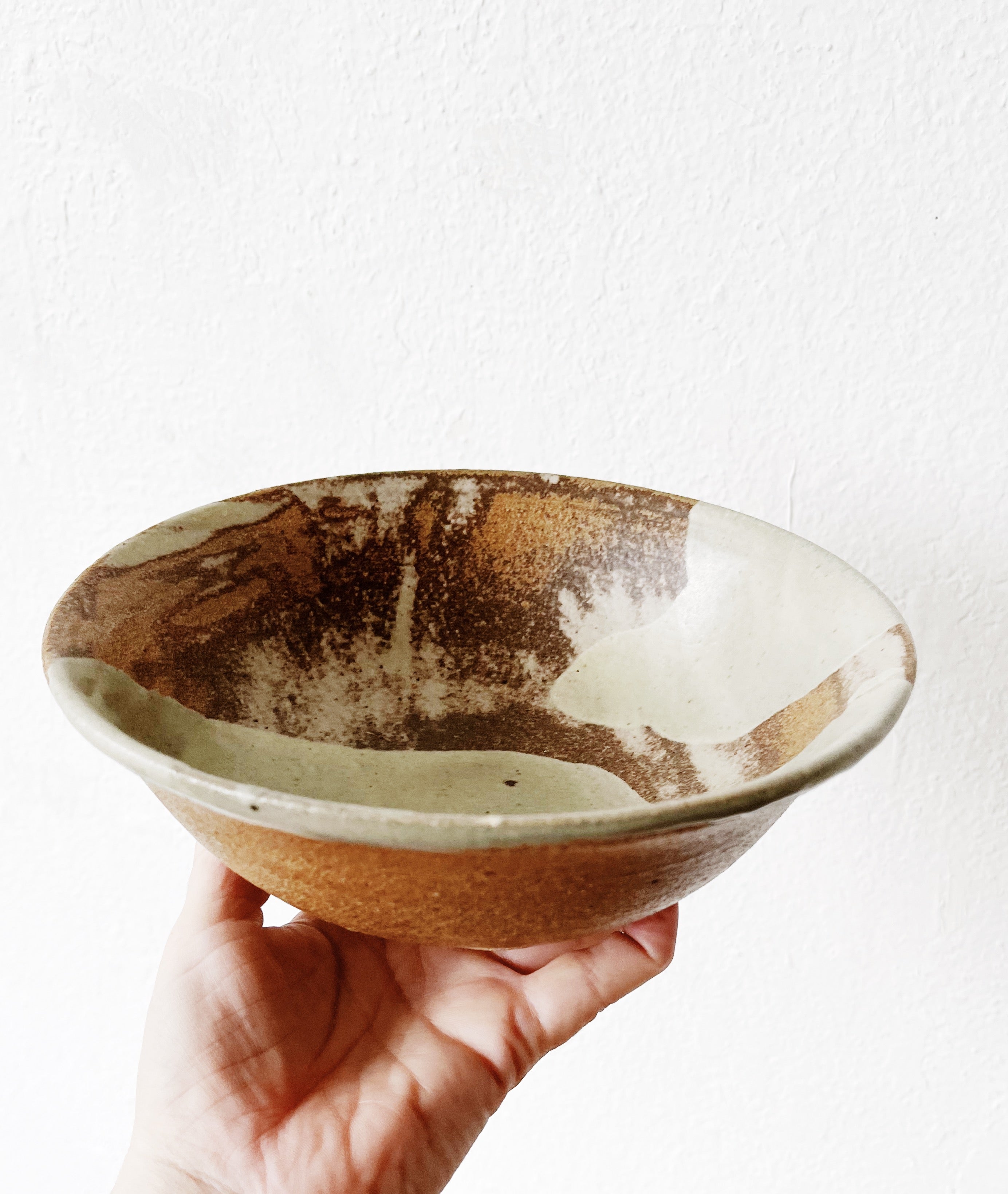 Swirled Handmade Pottery Bowl - Thumbnail 4