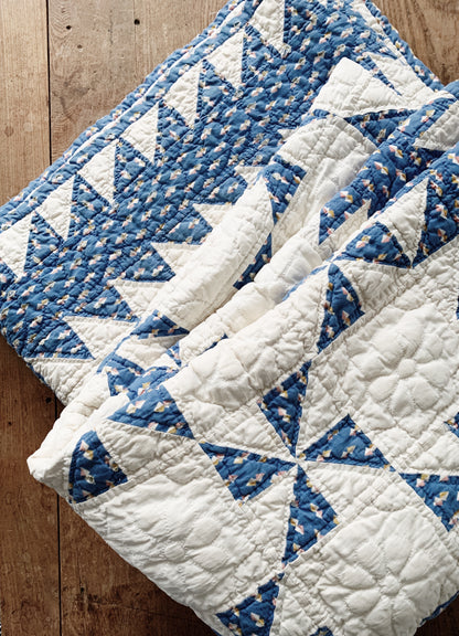 Antique Cotton Pinwheel Quilt