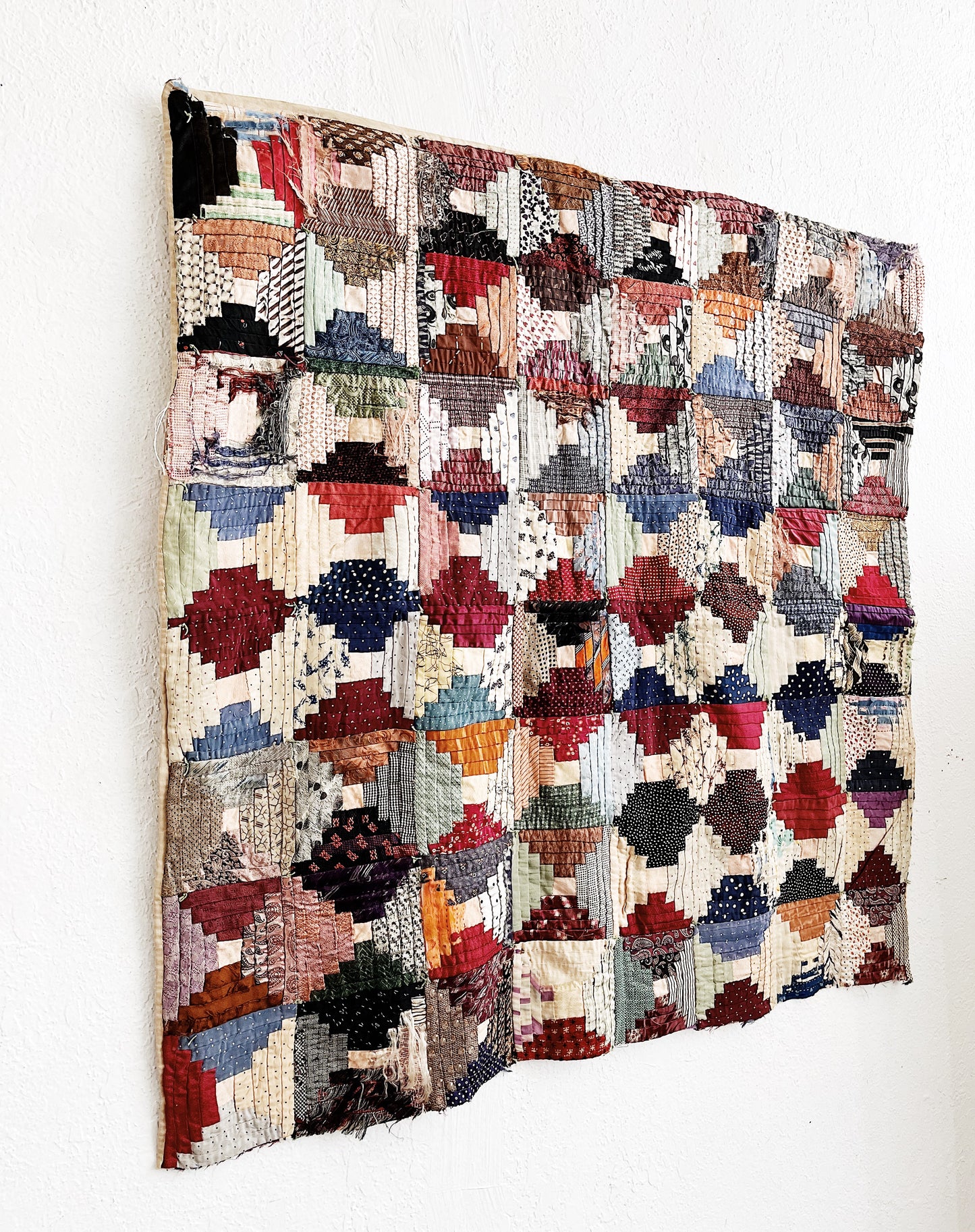 Antique Silk Quilt Hanging