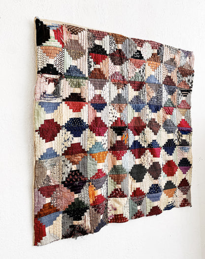 Antique Silk Quilt Hanging