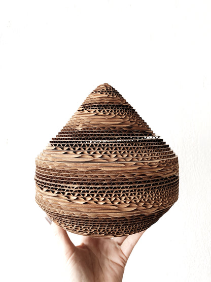 Conical Cardboard Sculpture