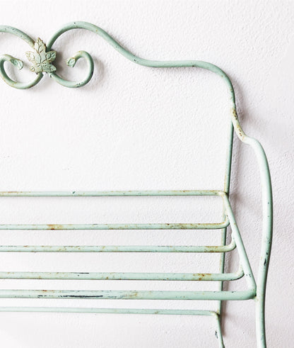 Vintage Seafoam Wire Rack