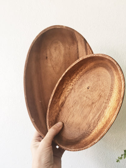 Oval Wood Dishes