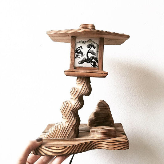 Handmade Wood Zen Nighlight