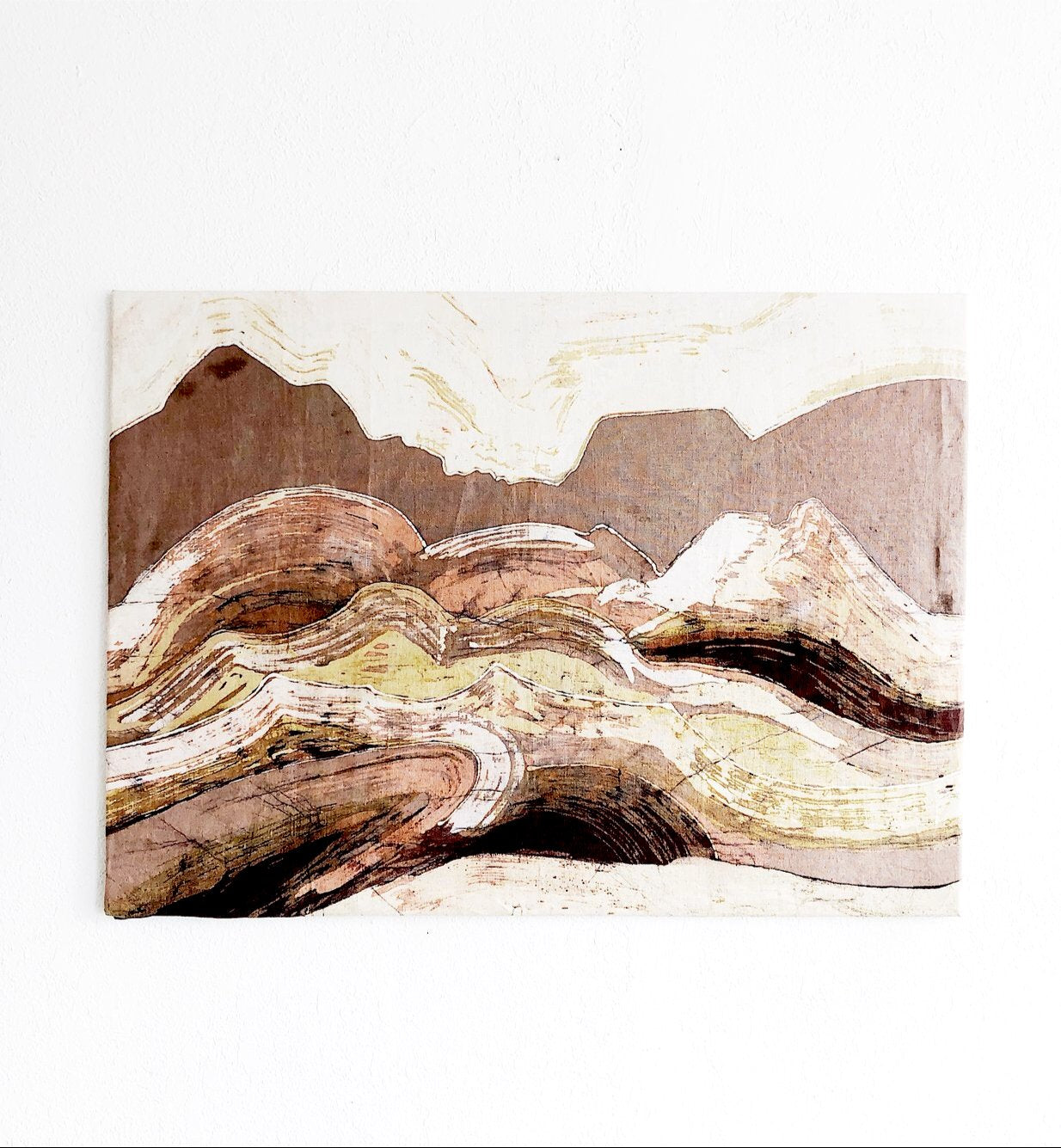 Vintage Batik Art Panel