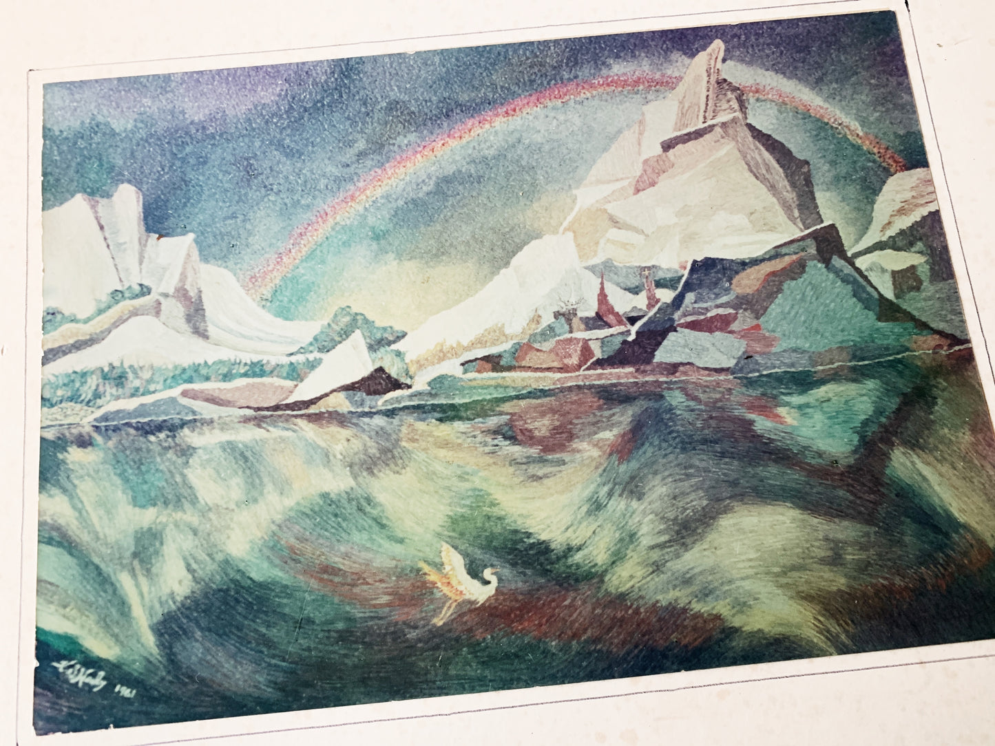 1960’s Vintage Mounted Art Print