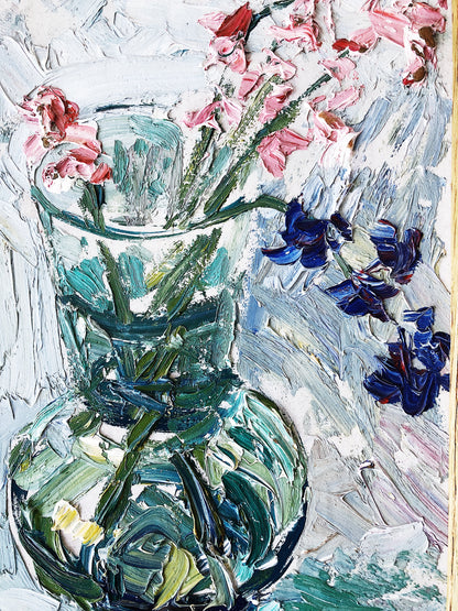 Vintage Floral Still Life Painting