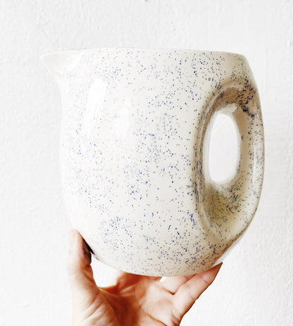 Vintage Speckled Pot Belly Pitcher