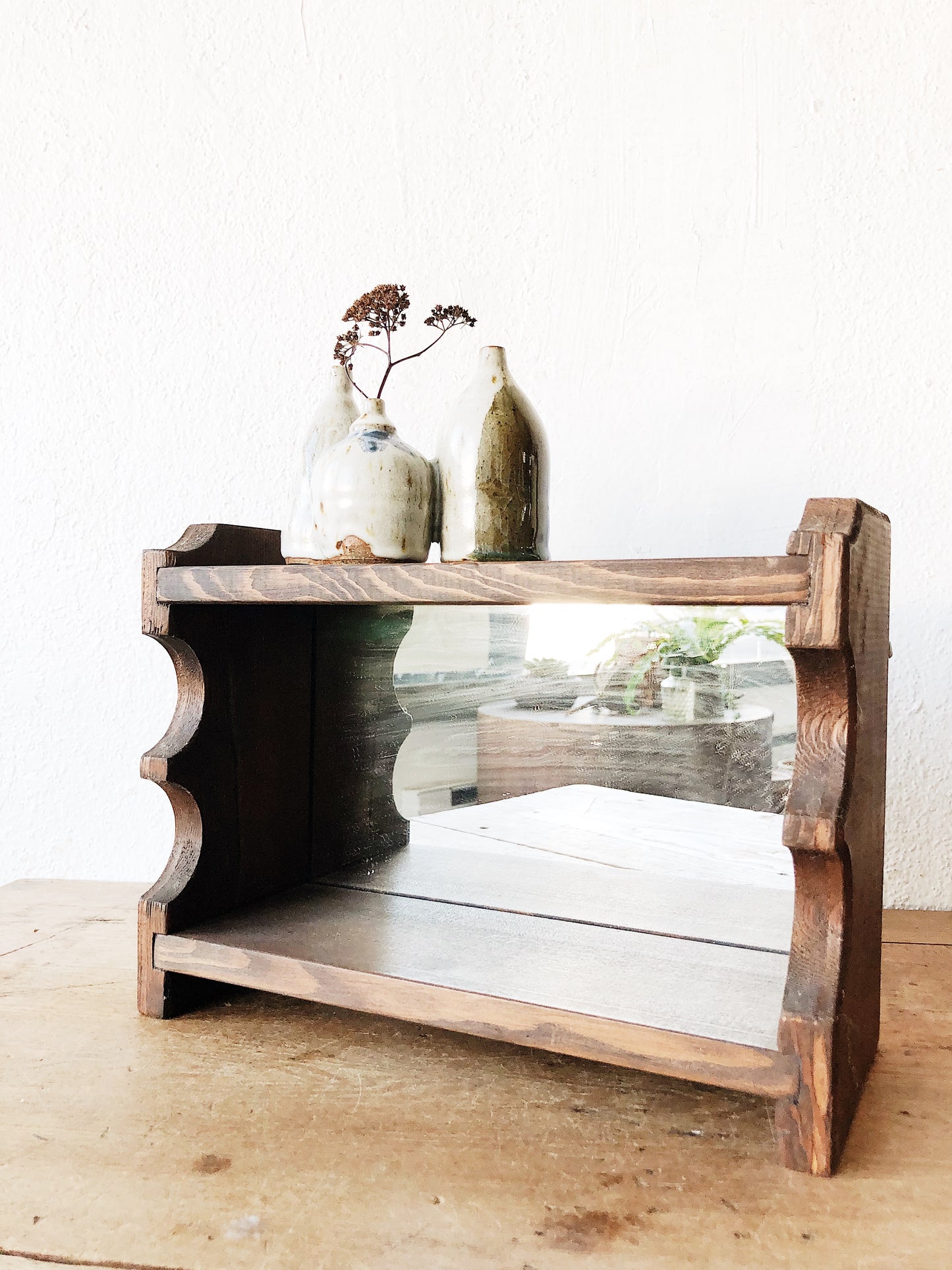 Petite Mirrored Shelf