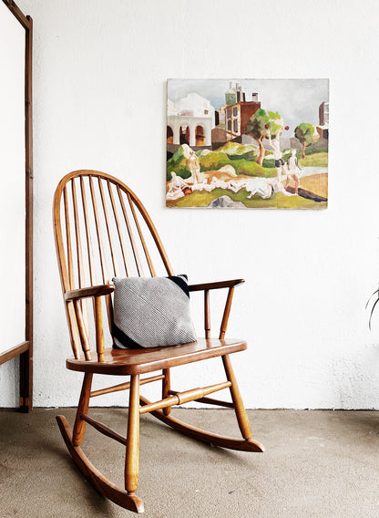 Vintage S Bent Brothers Oak Rocker