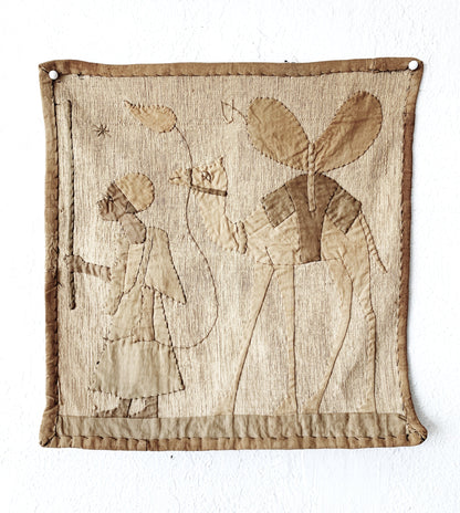 Vintage Art Deco Egyptian Revival Tapestry