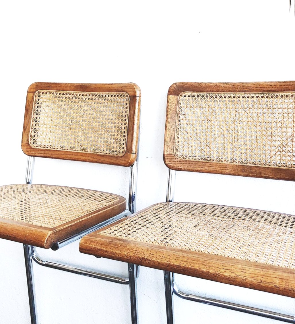 Vintage Cantilevered Bar Stool