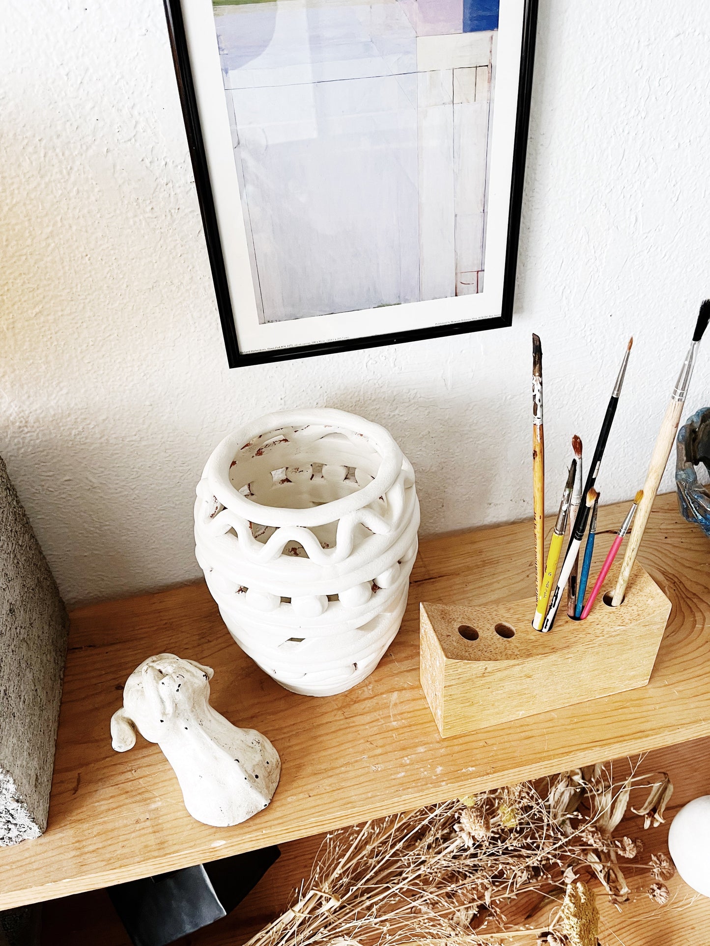 Vintage Painted Terra Pot