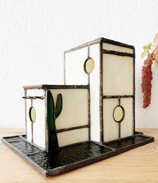 Handmade Stained Glass House