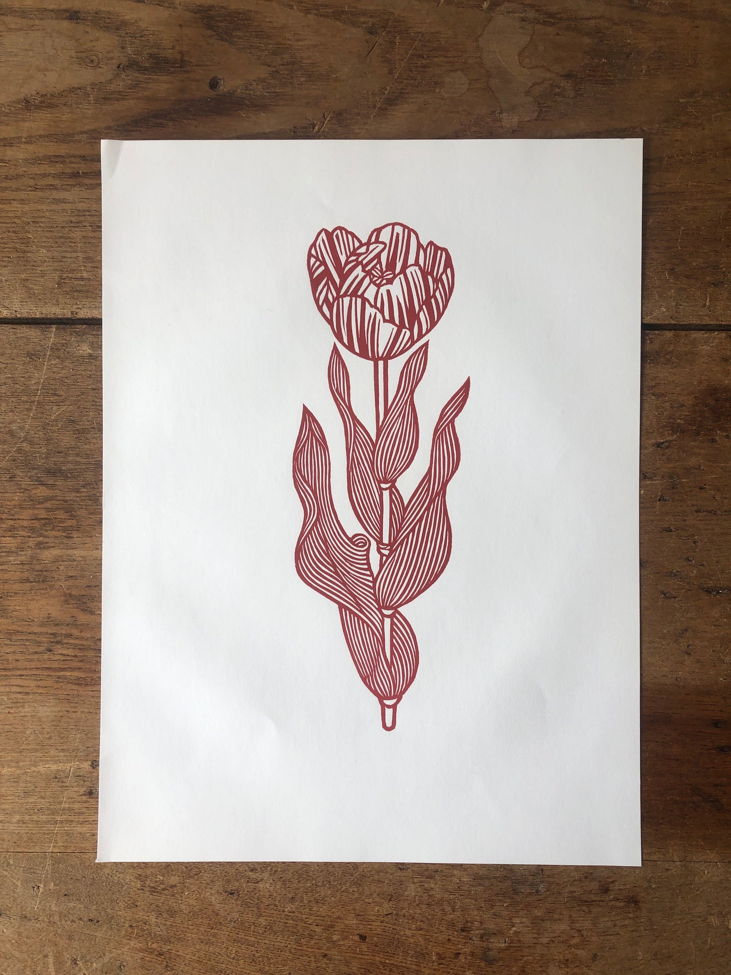 Vintage Czechoslovakian Wood Cut