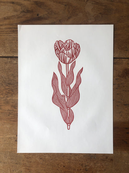 Vintage Czechoslovakian Wood Cut