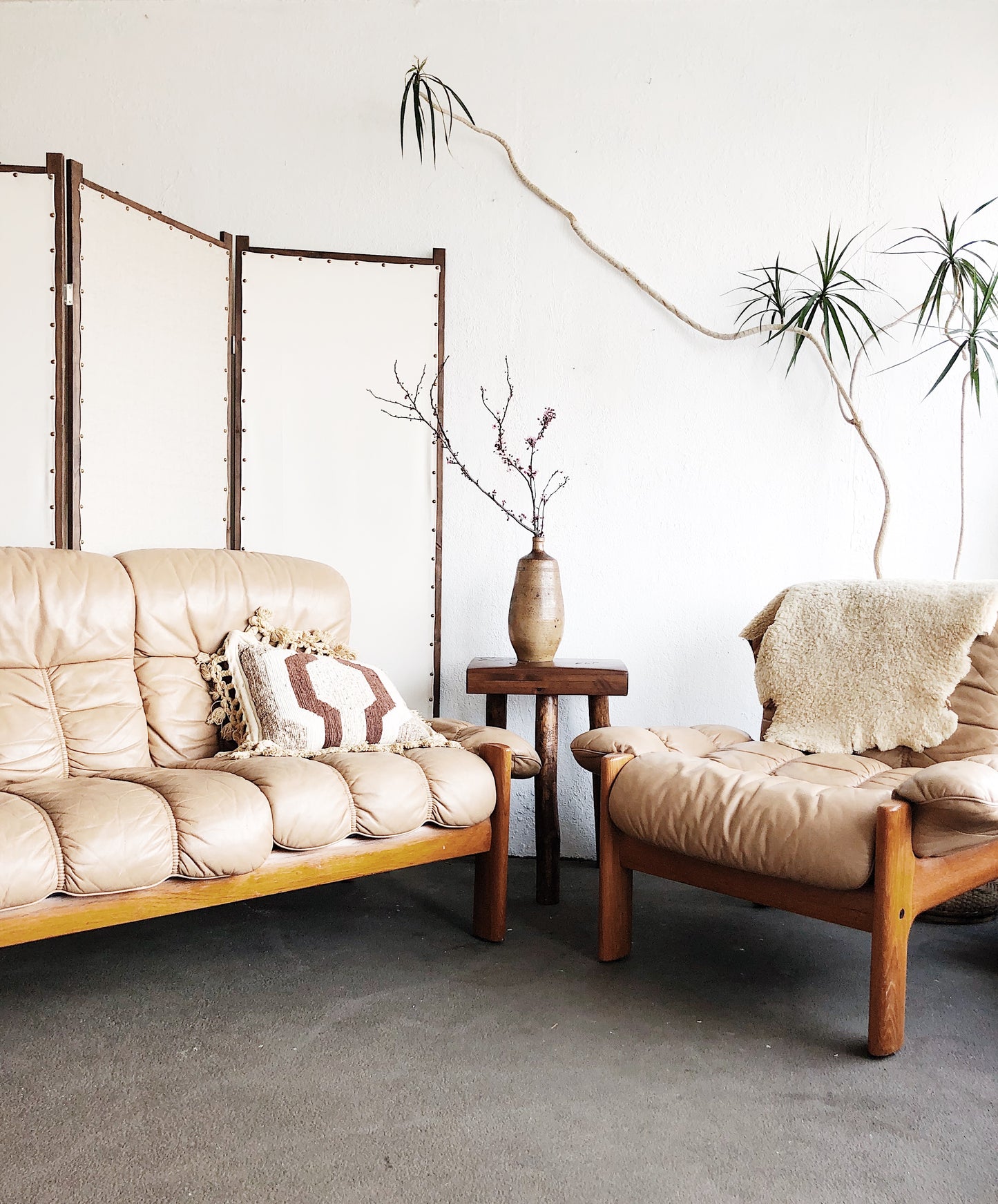 Vintage 1970s Ekornes Manhattan Loveseat or Chair